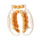 thumbnail image 5 of Rodillo de masaje de 29 ruedas, rodillo para piernas, ejercicio multiusos, portátil, fitness. Naranja, 5 of 9