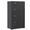 Black, variant on Hassch 4 Drawer File Cabinet with Lock and Door, Metal Filing Cabinet with Hanging Rod for Home Office, Easy Assembly, White