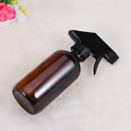 MLINS Durable Brown Glass Spray Bottles with Reliable Trigger Sprayer for Storage Use 250ml