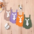 thumbnail image 6 of UACY Baby Girl Boy My First Easter Outfit Bunny Romper Sleeveless Knitted Bodysuit Jumpsuit Cute Spring Clothes, 6 of 6