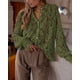 thumbnail image 3 of Camisa de Mujer PRETTYGARDEN de Encaje Manga Larga con Botones M, 3 of 9