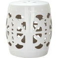 thumbnail image 2 of Safavieh Blossom Solid Indoor/Outdoor Garden Stool, Antique White, 2 of 4