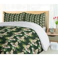 thumbnail image 4 of Ambesonne Yellow Bird Duvet Cover Sets, Parrot and Exotic Flora, 2-King, Multicolor, 4 of 6