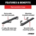 thumbnail image 2 of ARIES 4445013 6 x 85-Inch Oval Black Aluminum Nerf Bars, Select Dodge Ram 1500 Fits select: 2003-2006,2008 DODGE RAM 1500 ST/SLT, 2 of 5