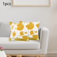 thumbnail image 4 of Funda de almohada Macarena 18x18 pulgadas Decoración de cafetería Material de felpa corto amarillo, 4 of 8