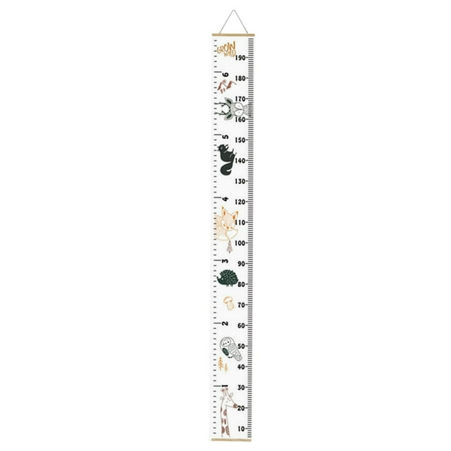 TIELUTT Growth Chart For Kids Canvas Height Chart Ruler Removable Hanging Wall Ruler Measurement Angle Clamps 30 Table Saw Track Table Saw Extension Rigid Digital Measuring Tape Stud Decking Board