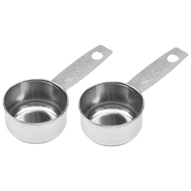 Coffee Scoop Measuring Cup Stainless Steel Tea Coffee 2 Tablespoons 1/8