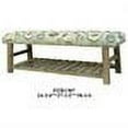 thumbnail image 2 of Crestview Collection CVFZR1307 24.75 x 27.5 x 38.25 in. Hillcrest Rustic Frame & Pattern Bench, 2 of 2