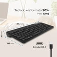 thumbnail image 4 of Teclado Multidispositivo ACTECK INSPIRE TREK TI747 Inalambrico USB 2.4 MHz + BT 5.1 Tamaño 98%, 4 of 6