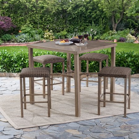 Better Homes Gardens Meads Bay Outdoor Patio Dining Set Wicker Bar Height Com Better Homes Gardens Meads Bay, Wicker Bar Height Patio Table