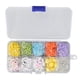 thumbnail image 4 of Pulseras para niños, cuentas, corazón, letras, cara sonriente con cuerdas elásticas, Kit de cuentas para hacer joyas coloridas para niñas, 4 of 14