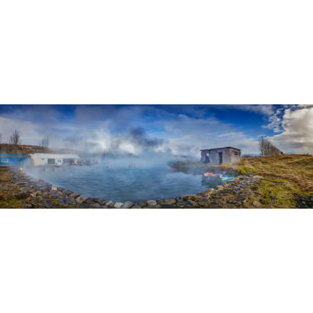 Secret Lagoon- Natural Hot Springs Fludir Iceland Poster Print by Panoramic