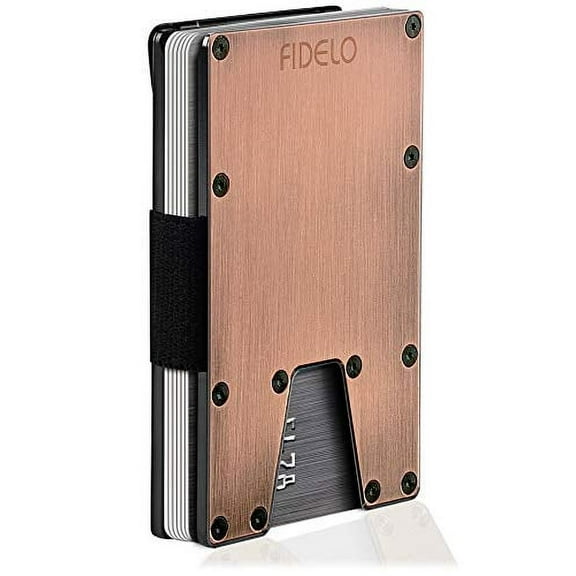 Minimalist Wallet For Men - Slim Rfid Credit Card Holder Money Clip