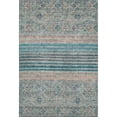 thumbnail image 2 of Addison Rugs Mayfield Premium Machine Washable Transitional Stripes Teal Rectangle Rug, 10' X 14' Machine Washable Transitional Stripes Teal Oversized Sherpa Throw Blanket, 2 of 7