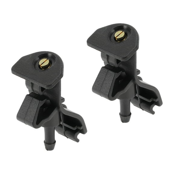 Unique Bargains 2 Pcs Front Windshield Washer Nozzles No.AR3Z17603A for Ford Explorer 2011-2018 Black ABS