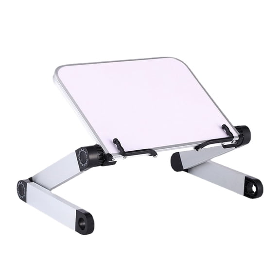 Injueey Soporte plegable para libros de lectura, soporte ergonómico ajustable para lectura manos libres, soporte fuerte de 10KG Almacenamiento y organización del hogar blanco