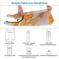 thumbnail image 6 of Shopping Bag 17.5×4.5×15in Crack Resistant Waterproof Super Large Capacity Reusable Extended Handle Can Be Carried Or One Shoulder Orange And White-Gold Marble, 6 of 8