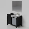 thumbnail image 6 of Zilara 42 in W Black and Grey Bath Vanity, Castle Grey Marble Top and 34 in Mirror, 6 of 11