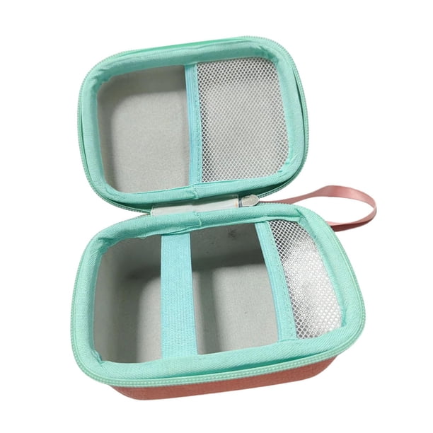 Estuche de almacenamiento para reproductor de música infantil, tarjetero portátil, bolsa de transporte rígida. Rosa