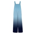 thumbnail image 3 of Ticikt Girls Overalls Kids Casual Sleeveless Wide Leg Jumpsuit Gradient Color Loose Rompers with Pockets, 3 of 5