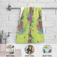 thumbnail image 4 of Easter Rabbit Flowers Hand Towels 2 PCS, Spring Rabbit Floral Kitchen Towel Ultra Soft and Highly Absorbent,Decorative Fingertip Face Towel for Bathroom Hotel, 28.3"x14.4", 4 of 4