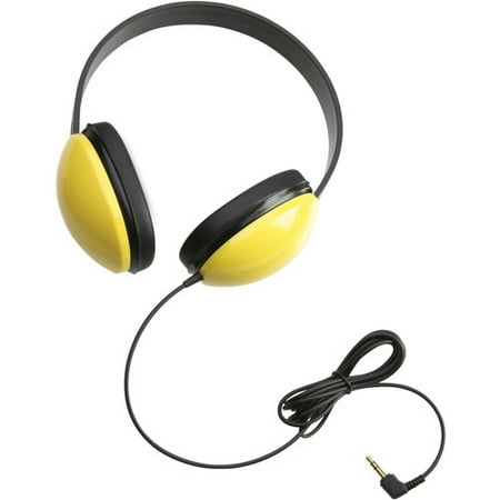 Califone 2800 Listening First Stereo Headphones Stereo - Yellow - Mini-phone (3.5mm) - Wired - 25 Ohm - Over-the-head - Binaural - Ear-cup - 5.50 ft Cable