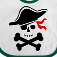 thumbnail image 4 of Inktastic Pirate Skull and Cross Bones Boys or Girls Baby Bib, 4 of 4
