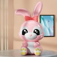 thumbnail image 5 of Rabbit Piggy Bank Large Capacity Lovely Cartoon Bunny Plastic Saving Pot Ornament 2023 New Year Boys Girls Cartoon Coin Bank Money Box New Year Gift,Pink With Light, 5 of 8