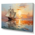 thumbnail image 2 of Designart "Dancing on the Ocean with Sailboats II" Sailing Boat Wall Art Living Room, 2 of 5