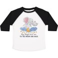 thumbnail image 3 of Inktastic My Yaya Loves Me to the Moon and Back Elephant Family Boys or Girls Toddler T-Shirt, 3 of 5
