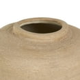 thumbnail image 4 of DecMode 16" Wide Textured Terracotta Beige Ceramic Vase, 4 of 14