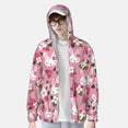 thumbnail image 3 of Fotbe Rose Rabbit Men's Women's UPF 50+ Sun Protection Jacket Hooded Cooling Shirt with Pockets Hiking Outdoor Performance-Large, 3 of 8