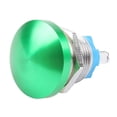 thumbnail image 1 of Bouton-poussoir en Métal 22Mm Interrupteur 1pas de Tête de Champignon Auto-Réinitialisable Pieds de Vis Vert, 1 of 9