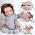thumbnail image 4 of Muñeca Reborn KidCuddz con pelo enraizado a máquina, 43 cm, 4 of 7