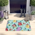 thumbnail image 2 of Pioneer Flower Floral Print Flannel Non Slip Door Rugs,Washable Door Mats Indoor,Decorative Door Mats,Dirt-Resistant and Absorbent Doormat for Entrance,Bedroom,Kitchen,Bathroom,31.5"x17", 2 of 4