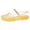 Yellow, variant on Clear Mary Jane Jelly Shoes for Women, Rhinestone Buckle Transparent Retro Glitter Hollow Grid Breathable Flat Sandals, Coquette Soft Beach Shoes