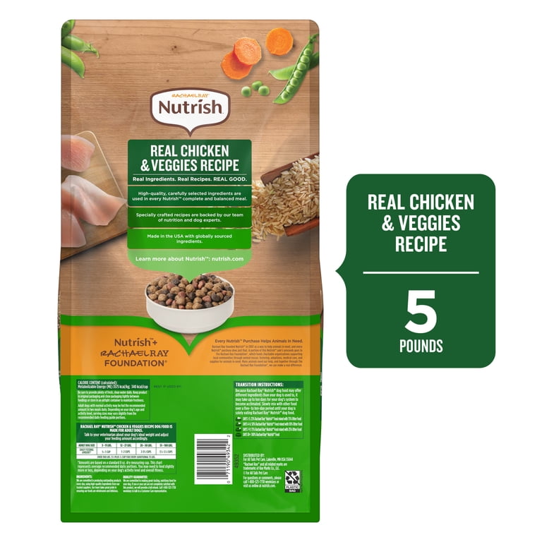 Rachael Ray Nutrish Adult Dry Dog Food Real Chicken & Veggies