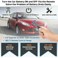 thumbnail image 5 of Remote Control of Car Devices for Anti-Theft Safety, Battery Disconnect Switch with Remote, 12V 240A Kill Switch for Theft Protection on Car Truck and RV, 5 of 7