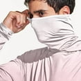 thumbnail image 7 of Men's UPF 50+ Gradient Fishing Hoodie – Long Sleeve Sun Shirt with Mask & Thumbholes, Cooling Rash Guard for Hiking/Swimming, Lightweight Quick-Dry Shirt, 7 of 7
