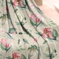 thumbnail image 3 of Pioneer Flower Floral Print Pattern Blanket,Comfortable Soft Flannel Throw Blanket,All Season,Warm Lightweight Blankets for Sofa Bed Couch Living Room Chair,50"x60", 3 of 4