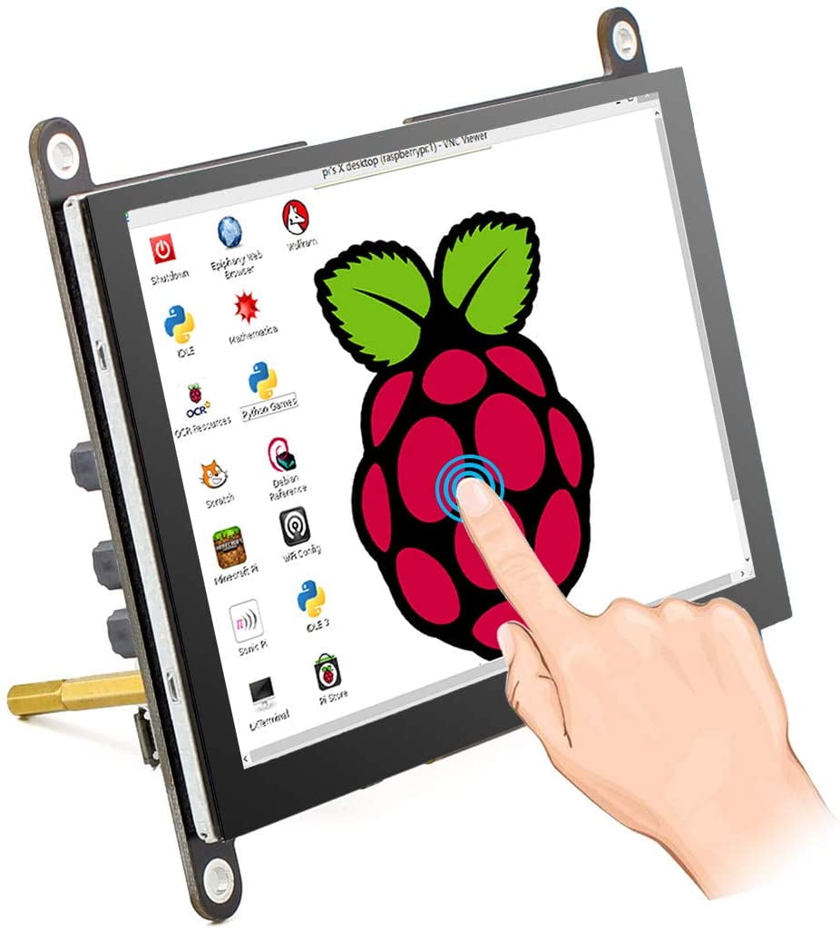 Raspberry Pi Monitor Inch Touchscreen IPS Display 800x480 USB Powered HDMI Monitor with Built-in & Stand for Raspberry Pi 4 3 2 Model B Win PC - Walmart.com