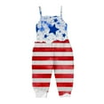 thumbnail image 6 of YunPes Girls Jumpsuit Summer Independence Day Clothing Strapless Personalized Printing Retro Comfortable Casual Jumpsuit First Birthday Romper, 6 of 7