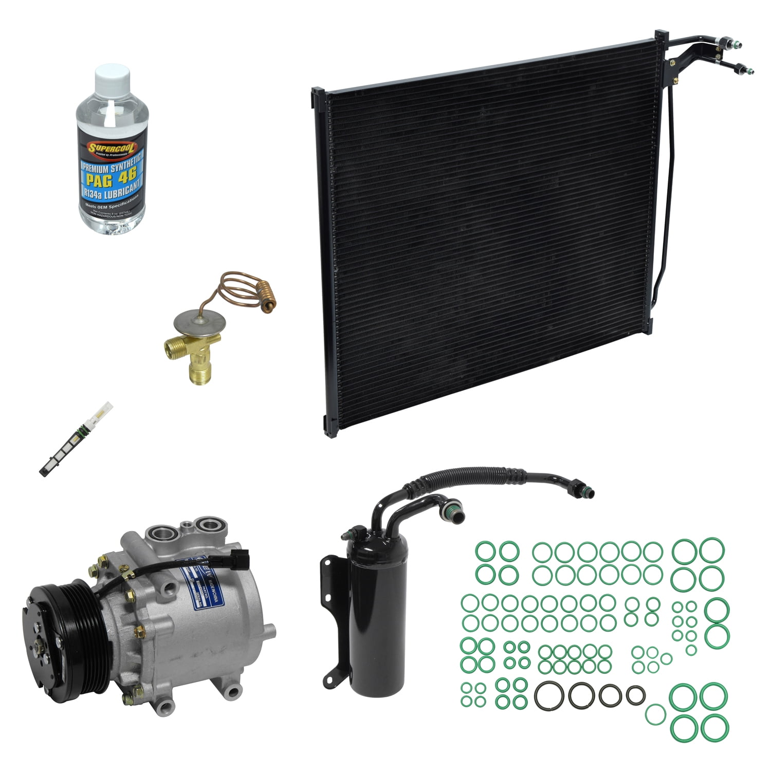 For Ford E-150 2002-2006 E-250 A//C Compressor w// Clutch New Premium Aftermarket