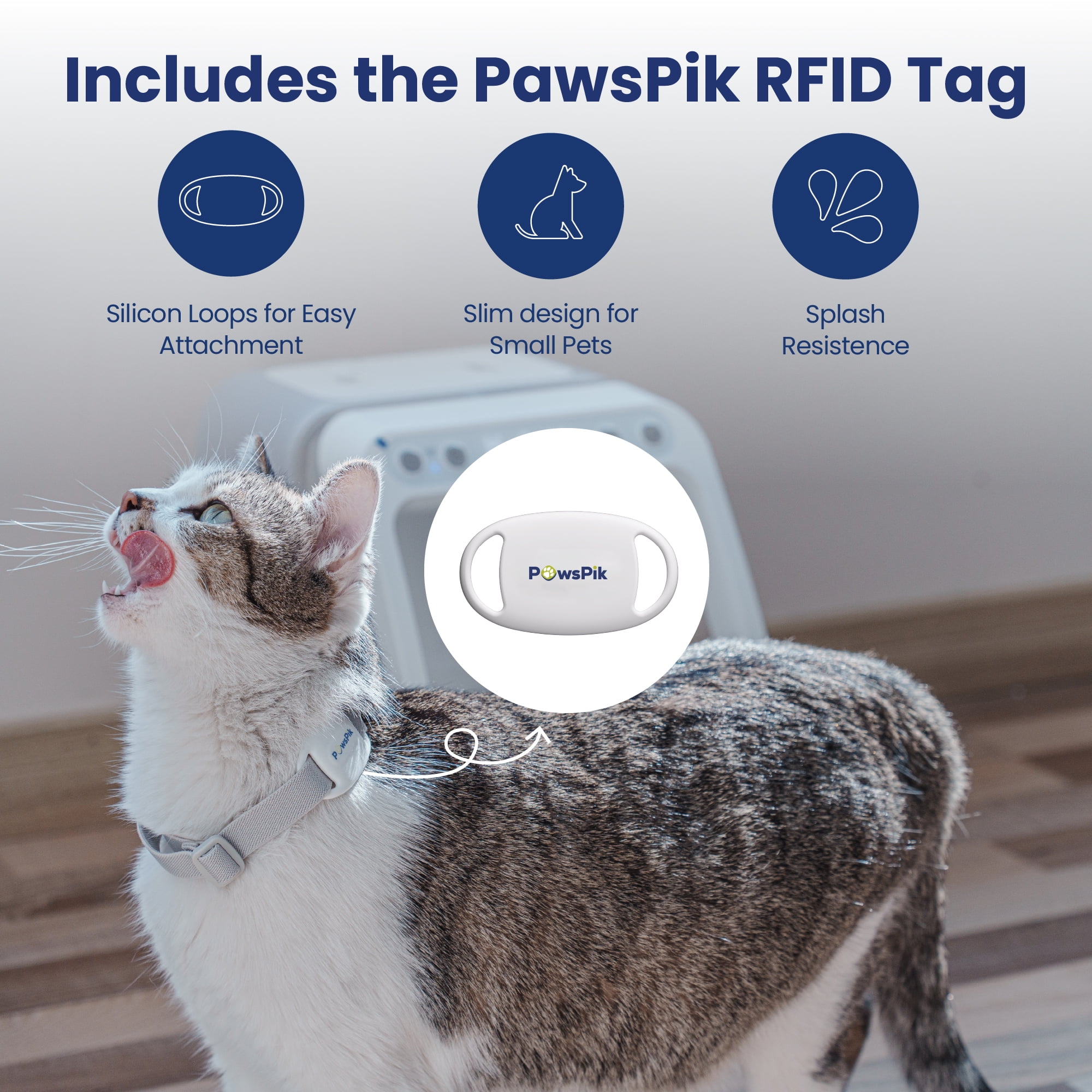 PawsPik Automatic Microchip RFID Dog & Cat Feeder, 16-cup