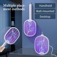 thumbnail image 2 of Electric Fly Swatter, 4000V Foldable Fly Zapper Killer with Rechargeable Battery, 3 Layers Mesh with USB-C, Mosquito Killer Flying Insects Control for Living room, Garden, Kitchen, 2 of 9