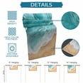 thumbnail image 6 of Teal Coastal Beach Table Runner 70 Inches, Summer Nautical Ocean Beige Seaside Bed Runner Dresser Scarves Tabletop for Indoor Outdoor Parties/Ceremony/Banquet, 13" x 70", 6 of 9