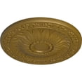 thumbnail image 3 of Ekena Millwork 20 1/4"OD x 1 1/2"P Lunel Ceiling Medallion (Fits Canopies up to 3 3/4"), Hand-Painted Gold, 3 of 6