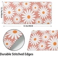 thumbnail image 3 of Daisy Floral Desk Mat 35.4"x15.7" White Daisy Flower Mouse Pad Cute Pink Keyboard Mat Non-Slip Rubber Base with Stitched Edges Desk Mat Large Extended Mousepad Protector for Home Office Gamer Worker, 3 of 7