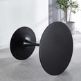 thumbnail image 2 of Round Dining Table, 31.5" Black Tulip Table Mid-Century Dining Table for 2-4 People with Round MDF Table Top, Pedestal Dining Table, End Table Leisure Coffee Table, 2 of 7