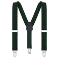 thumbnail image 2 of Buyless Fashion Adjustable Suspenders for Kids Toddlers Baby Elastic Solid Color 1 Inch - Y Back Design - 5102-Hunter-Green-22, 2 of 8